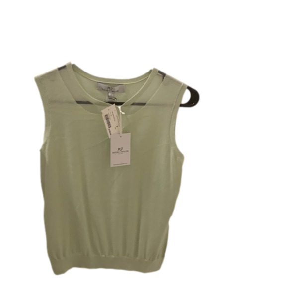 Manson de Papillon tank top, crew neck, lime green in color, size small - Picture 1 of 1